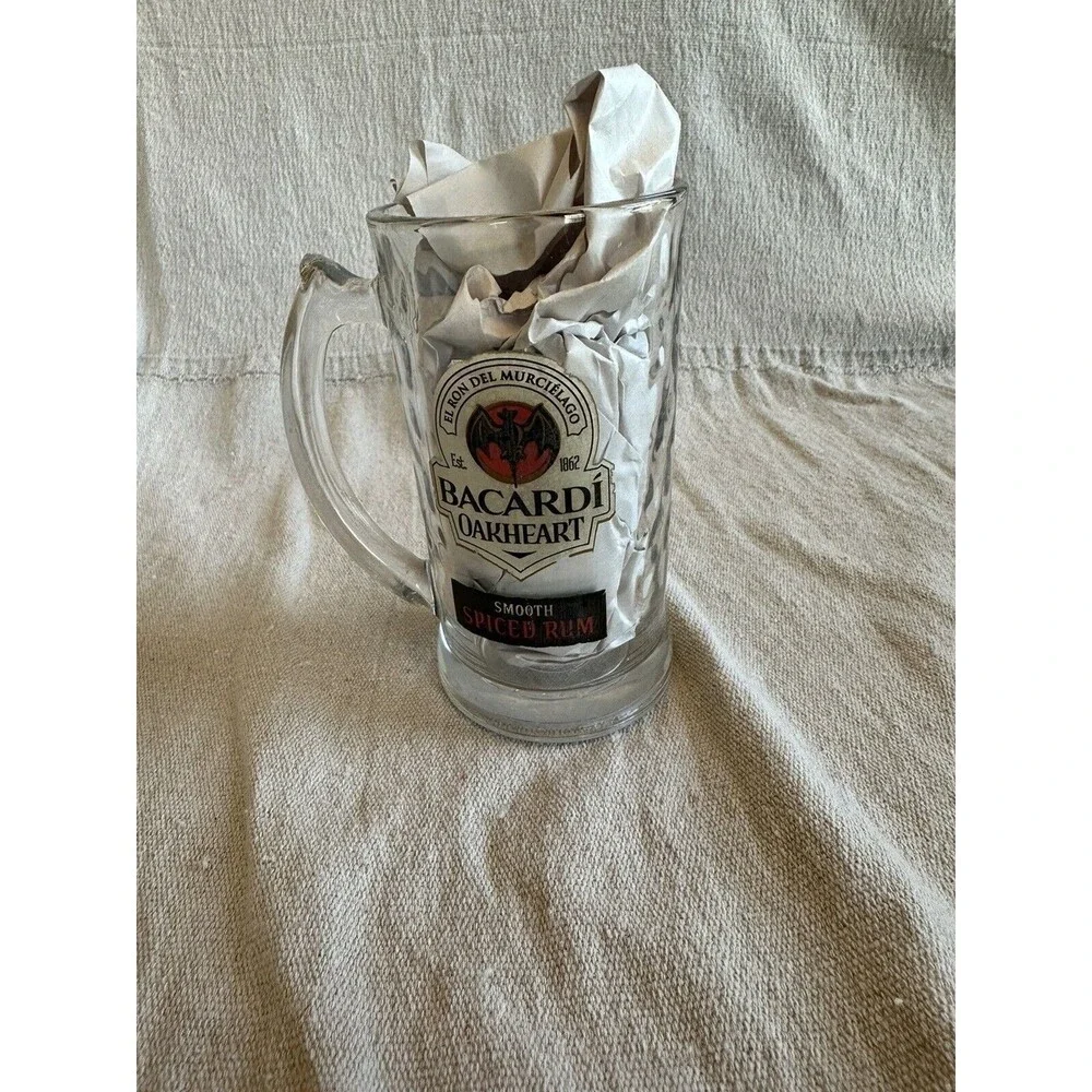 16oz Bacardi Spiced Run Glass Mug